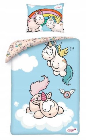 Jednorożce Pościel 100x135 Dziecięca Unicorn Konie