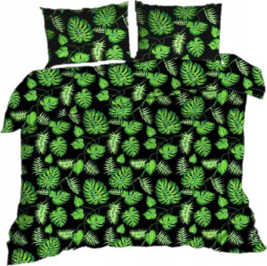 Pościel Z Kory Kora 160x200 Monstera Liście Palmy