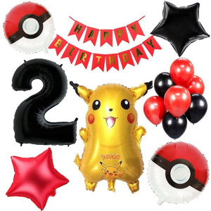 Zestaw Balonów Na 2 Urodziny 2 Latka Pokemon
