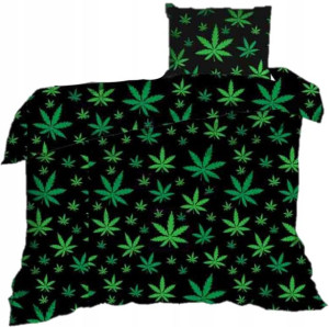 Pościel 140x200 Bawełniana Marihuana Trawka Zioło