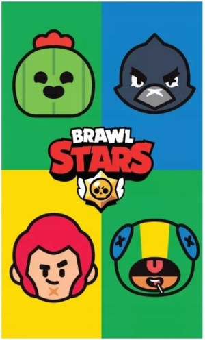 RĘCZNIK 30x50 Do Przedszkola Rąk Brawl Stars Star