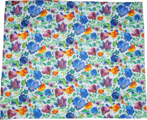 Bawełniana Poszewka 50x60 Kwiaty Kwiatki Kwiatek