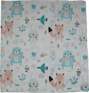 Poszewka na Poduszkę 40x40 Misio Lis Lisek Zając
