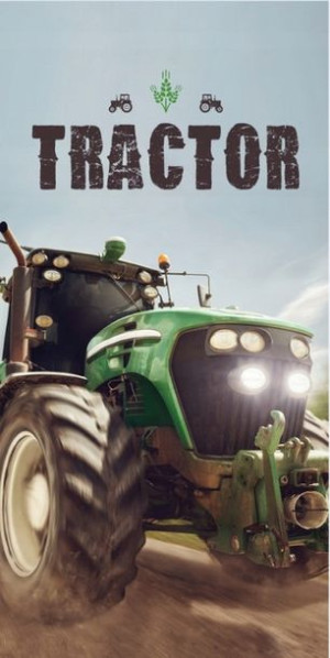 Ręcznik 70x140 Traktor Ciągnik Imie Haft z Haftem