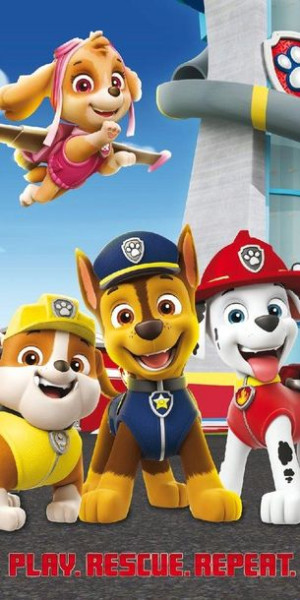 Ręcznik Plażowy 70x140 Psi Patrol Paw Pieski Psy