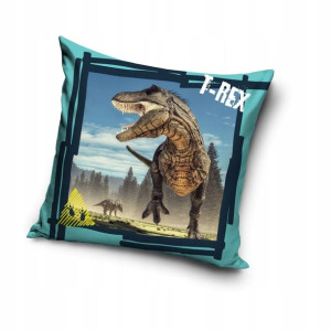 Dinozaur Dino T-Rex Poszewka na Poduszkę 40x40