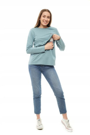 Bluza Ciążowa i Do Karmienia S/M Długi Rękaw Ciąża