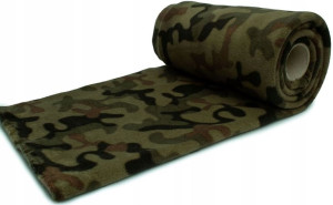 Koc 150x180 Narzuta Moro Polarowy Ciepły Wojskowy