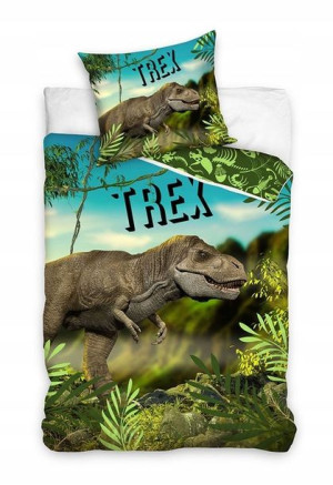 Pościel Młodzieżowa 160x200 Dinozaury Dino T-Rex