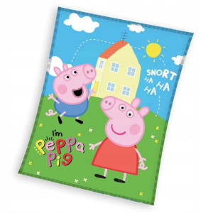 Koc 150x200 Polarowy Narzuta Świnka Peppa Pig
