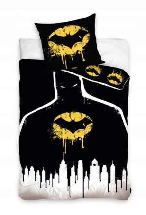 Batman Pościel 140x200 Młodzieżowa Bat Man Bawełna