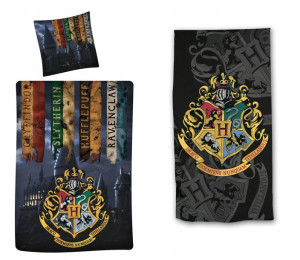 Pościel 140x200 Harry Potter Ręcznik 70x140 Zestaw