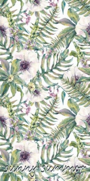 Ręcznik Plażowy 70x140 Palmy Kwiaty Monstera Liść