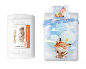 Kołdra Poduszka 100x135 Pościel Lis Lisek z Lisem