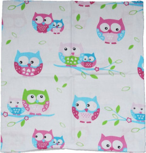 Bawełniana Poszewka 45x45 Sowy Sówki z Sowami Owl