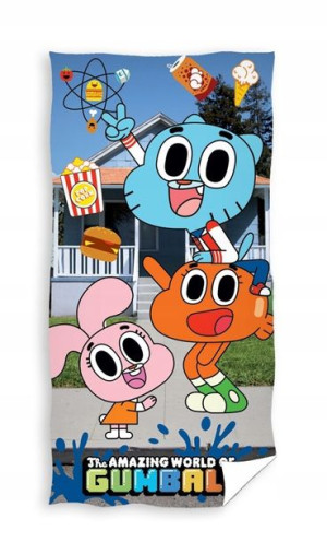 Ręcznik 70x140 Gumball Świat Gumballa Plażowy