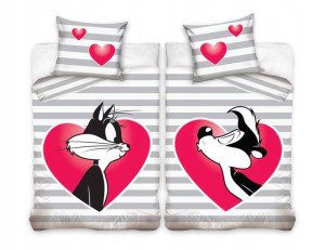 POŚCIEL 160x200 Kot Sylwester Looney Tunes Kotek