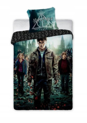 Pościel 160x200 Dziecięca Harry Potter Hogwarts