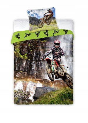 Pościel 140x200 Bawełniana Kross Cross Motocykl