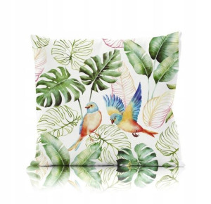 Poszewka na Poduszkę 40x40 Monstera Liście Papugi