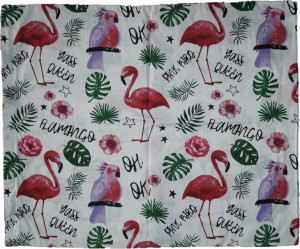Poszewka na Poduszkę 50x60 Flaming Papugi Monstera