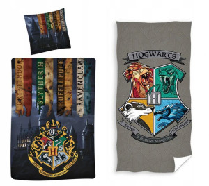 Pościel 140x200 Harry Potter Ręcznik 70x140 Zestaw