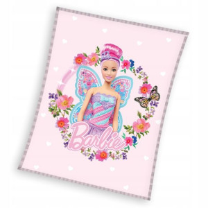 Koc 110x140 Polarowy Barbie Lalki Barbi Laleczki