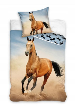 Pościel Bawełniana 140x200 Koń Konie z Końmi Horse
