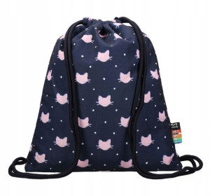 Plecak Worek na Plecy Sznurkach Meow Kot Kotki Cat