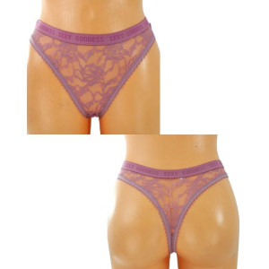 Stringi Damskie 1 Szt Pudrowy S/m