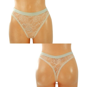 Stringi Damskie 1 Szt Beżowy S/m