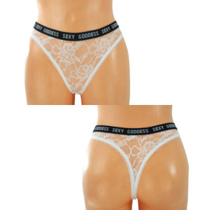Stringi Damskie 1 Szt Biały S/m