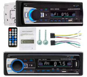 Radio Samochodowe 1DIN BLUETOOTH MIKROFON USB SD