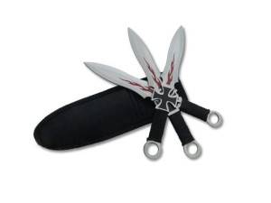 nóż rzutka shuriken noże do rzucania 3szt. N424