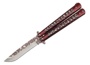 Nóż Motylek Butterfly Balisong Motylkowy N496c