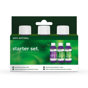 Starter set 100% Trypack Natural mini zestaw nawozów Plagron 3 x 50ml