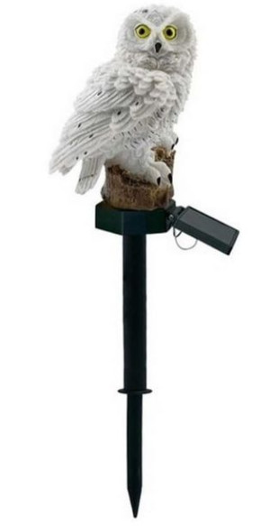 Sowa Lampa Solarna 12x8x42cm #h1