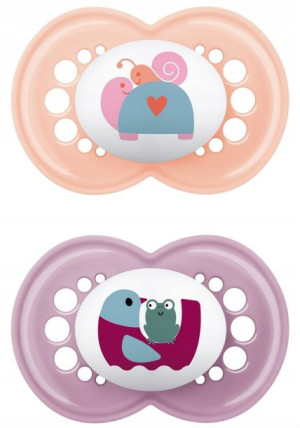 MAM BABY Smoczek Start Silky 16+ Together Girl 2SZT MAM 1409
