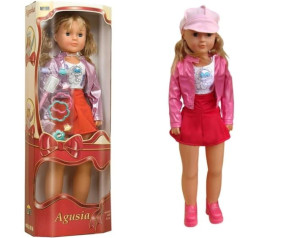 Duża Lalka Agusia 82 Cm Chodzi Akcesoria Do Włosów