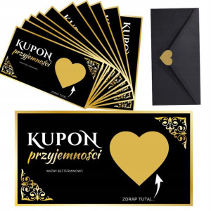 Voucher Na Sex Przyjemności Chłopaka Prezent 10x