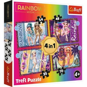 Puzzle 4w1 Modne laleczki / MGA LOL Surprise! 34614Trefl