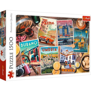 Puzzle 1500el Podróże po Europie 26199 Trefl
