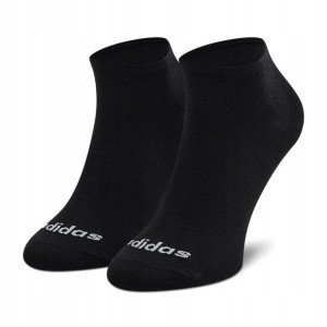 Skarpetki stopki ADIDAS czarne zestaw 3 par 40-42