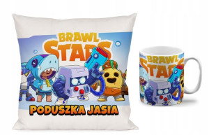 Zestaw Kubek + Poduszka 40x40 Brawl Stars W.3