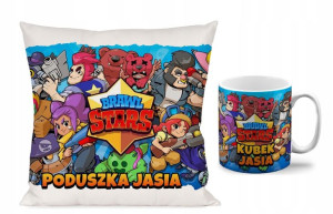 Zestaw Kubek + Poduszka 40x40 Brawl Stars W.5