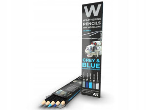 Ołówek zestaw Grey & blue 5szt. AK10043 AK