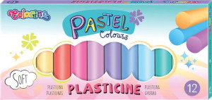 Plastelina 12 pastelowych kolorów Colorino
