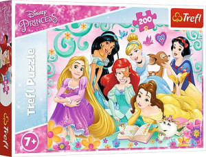 Puzzle 200el Radosny świat księżniczek. Disney Princess 13268 Trefl p12