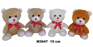 Maskotka Miś 4 kolory 15cm 161239 mix cena za 1 szt