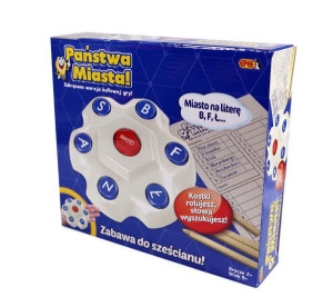 Państwa i Miasta gra familijna wersja kostkowa